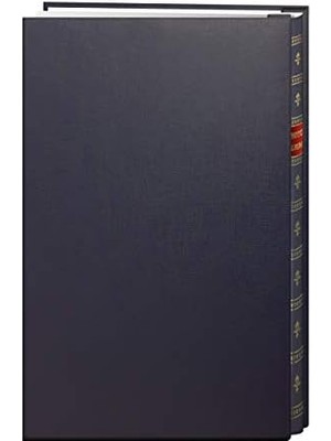 200- Post Bound Bay Mavi Deri Fotoğraf Albümü Altın Vurgulu 4 x 15 cm Baskılar Için