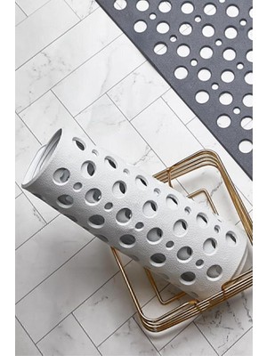 Kaydırmaz Duşakabin Banyo ve Duş Paspası Bubble Paspas 33 x 66 cm Beyaz Renk SEA141B