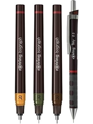 Isograph Junior Set (0.2-0.3-0.5 Mm) + Mekanik Kurşun Kalem 0.5 mm - S0699320