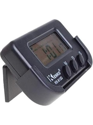 KK-613D Dijital Küçük Masa-Araba Saati-Alarm-Kronometre