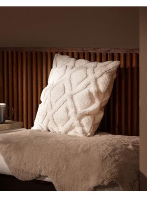 Roussillon Kırlent Kılıfı - Beyaz - 45X45 cm