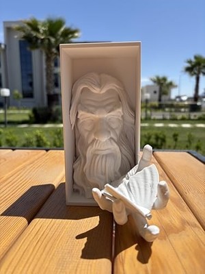 Lotr Gandalf Kitap Tutucu - Dekoratif 3D Baskı Raf Objesi