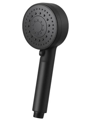 Store Siyah Duş Başlığı – Yüksek Basınçlı, Su Tasarruflu, Kolay Montaj, Kireç Önleyici, Banyo Aksesuarı