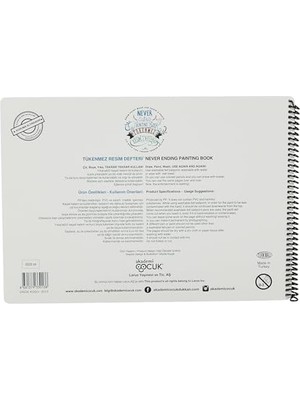 Mat Tükenmez Resim Defteri, 2'li Set & 6'lı Kalem Set