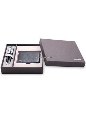 Dr 217 39 Tük - Vers Siyah Krom & Hakiki Deri Cüzdan Siyah Set