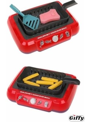 Sihirli Ocak Barbekü Izgara Renk Değiştiren Sebze ve Gıdalar Mutfak Seti 20 Parça Pilli