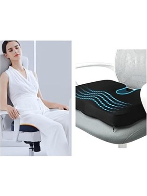 Ortopedik Oturma Minderi Visko Cocix Elastik Minder Basur Hemoroid Minderi Oturma Simidi Yastığı Dik Duruş Minderi