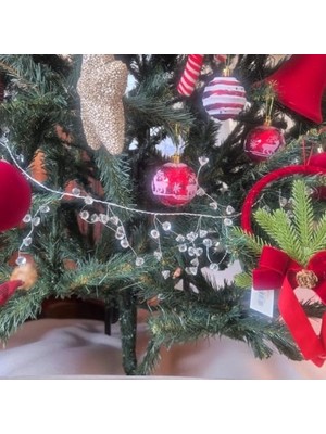 Yılbaşı Lüks Garland Dekoratif Kristal Taşlı 110CM AST7518