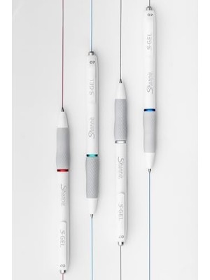 S-Jel Kalemler, Moda Varil Jel Kalemler, Inci Beyaz Gövde, Orta (0,7 Mm) Nokta, Kalın Mürekkep Renkleri, 8 Adet