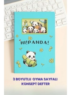Sevimli Temalı 3D Katmanlı Oyma Defter A5 Orta Boy 20,8X14 cm | 120 Yaprak Sert Kapak Konsept Defter | Yaratıcı 3D Kapaklı Ajanda, Günlük ve Hediye Defteri