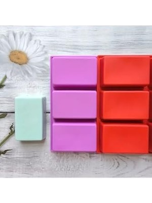 Siliko World 9'lu Sabun Kalıbı, Kek & Pasta Kalıbı Silikon Kalıp, Mavi