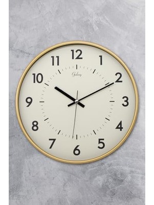 Technology 30 cm Gerçek Cam Sessiz Mekanizma Duvar Saati