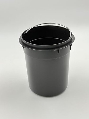 Bambu Kapaklı Metal Çöp Kovası – Hidrolik Sistemli Yavaş Kapanma Özellikli, Pedallı, Banyo ve Mutfak Için Şık ve Fonksiyonel Tasarım (Siyah, 3 Litre)