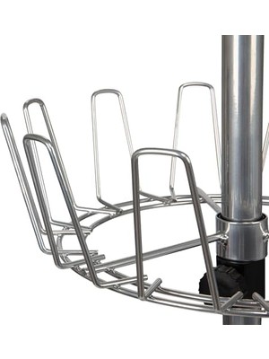 Döner Dört Katlı Ayakkabı Ağacı, Gümüş Kaplama