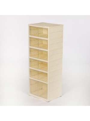 6 Raflı Çok Amaçlı, Geniş, Katlanabilir Dolap, ve Raf