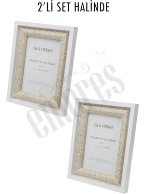 Ahşap Resim Çerçevesi 2'li Set Halinde 13 x 18 cm Boyutunda