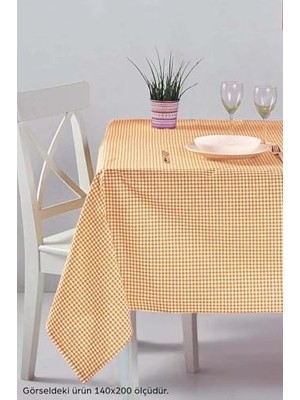 Rivaistanbul Turuncu Pötikareli Masa Örtüsü, Sofra Bezi, Piknik Örtüsü