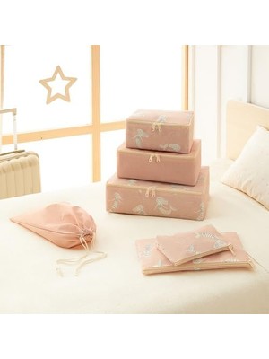 6'lı Çocuk Odası Deniz Kızı Bavul Içi Düzenleyici Set