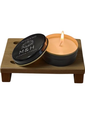 Siyah Teneke Lady Musk Esans Kokulu Mum 60 gr