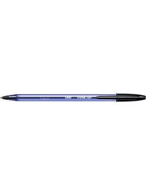 Soft Tükenmez Kalem, Siyah, 50'li Kutu, 1.2 mm Orta Kalınlıkta Uç, Şeffaf Gövde, Delikli Kapak