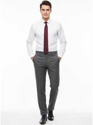  Presto Erkek Slim Fit Armürlü Pantolon Kahve 3186-400