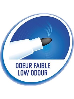 Velleda 1751 Eco Kesik Uçlu Beyaz Tahta Kalemi, Siyah, 12'li Kutu, 3,7 mm ile 5,5 mm Kalın Uç,kuru Silinebilir Mürekkep