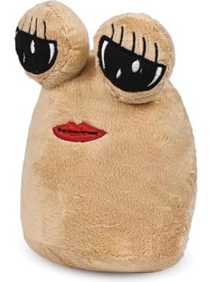 Pelüş Oyuncak Ayıcık Poe,kahverengi Ayı,peluş Doldurulabilir Oyuncak Pou,uzaylı Pelüş Oyuncak,evcil Hayvanım Pou (Kahve Kirpikli)