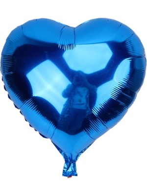 5dm Kalp Balon Folyo Mavi 45 cm 18 Inç