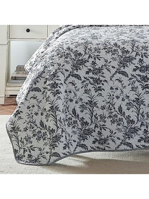 Ashley Çift Taraflı Nevresim Takımı, Uygun Yastık Kılıflı, Her Mevsim Için Hafif Ev Dekorasyonu, Ikiz, Amberley Siyah/beyaz