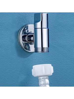 Kısa Mini Pirinç Krom Ev Çamaşır Bulaşık Makinesi Musluğu