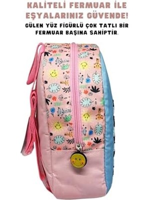 Baby Lisanslı Sevimli Hayvanlar Desenli Tek Bölmeli Anaokul-Kreş Için Polyester Bebek Sırt Çantası