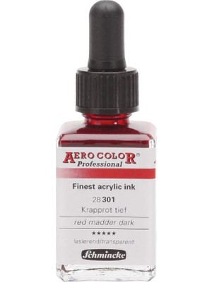 Aero Professional Akrilik Mürekkebi 28 ml 301 Red Madder Dark