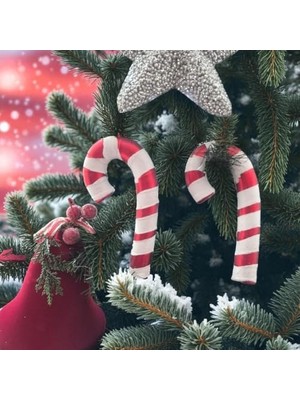 Yılbaşı Baston Şeker 2li 6X14 cm AST7192