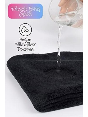 Mikrofiber Saç Havlusu Plaj Deniz Havuz Bonesi Banyo Saç Kurutma Baş Havlusu Krem