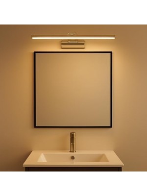 35CM LED Aplik Kasa | 3200K Gün Işığı | IP20 Koruma | Ayna, Tablo ve Resim Banyo Üstü Duvar Aydınlatma | 220V | Modern Tasarım