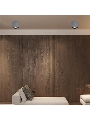 Medna Kobalt Kare. Teklı Plafonyer 1XGU10