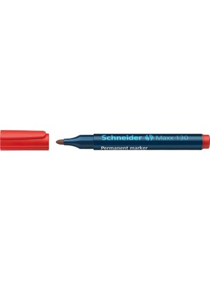 Maxx 130 Permanent Markör, Yuvarlak Uçlu, 1-3 Mm, Kırmızı