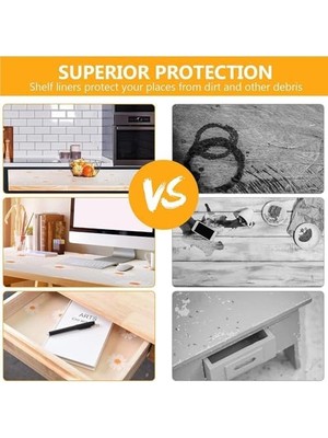 Mutfak Rafı, Su Geçirmez Şeffaf Eva Malzeme, Kaymaz ve Kesilebilir Tasarım, Buzdolabı, Dolap ve Çekmeceler Için Pratik Raf Kaplaması