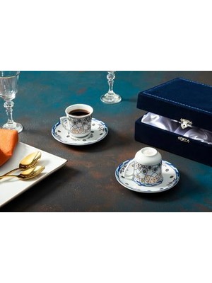 04POR019274 Sadabad 4 Parça Kahve Fincan Takımı