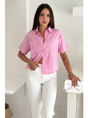 Noa Noa Kadın Kısa Kollu Gömlek – Soft Statement