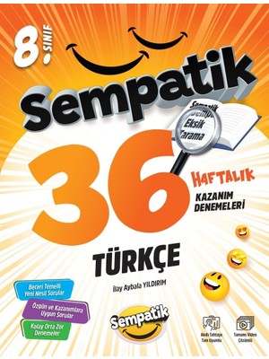 8. Sınıf Türkçe 36 Haftalık Kazanım Denemeleri
