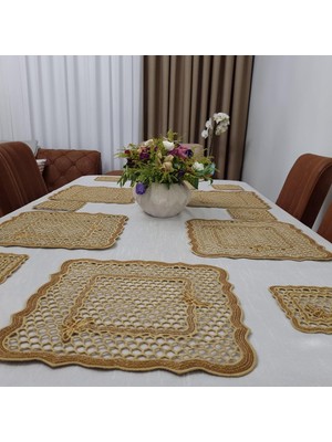 El Yapımı Petek Supla - Modern Mutfak Dekoru - 1 Servis Altlığı