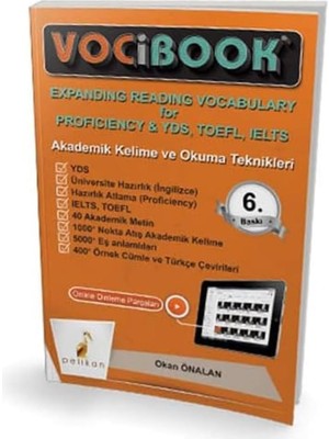 Vocibook Akademik Kelime ve Okuma Teknikleri: Expanding Reading Vocabulary For Proficiency And Yds, Toefl, Ielts