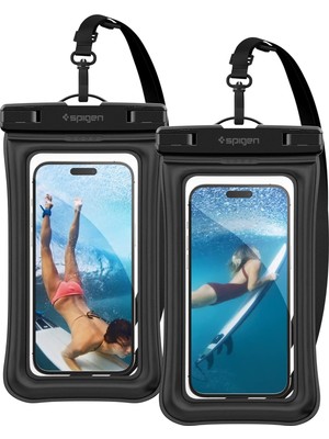 Aqua Shield Floating Waterproof Ipx8 Sertifikalı Su Geçirmez Yüzer Kılıf (2 Adet) A610 Siyah - AMP04527
