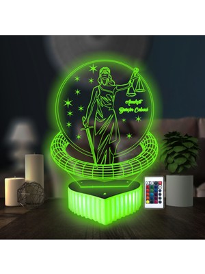 PremiumPort Renkli Kumandalı Adalet Terazisi, Avukatlar Için Şık ve Eğlenceli Hediye