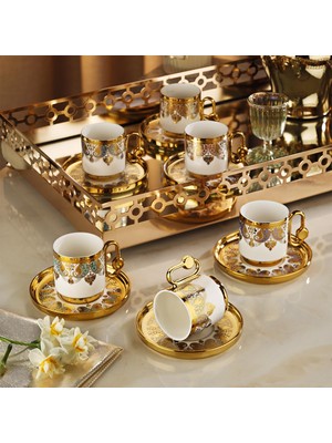 Latife 6 Kişilik Türk Kahve Fincan Takımı