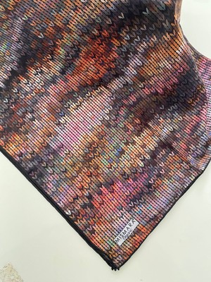 Mismara Örgü Desen Organik Pamuk Eşarp