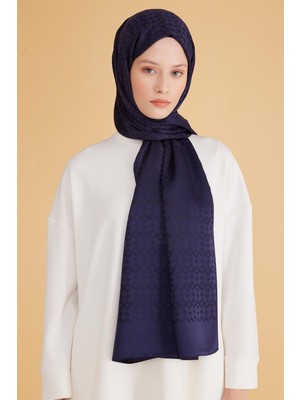 Belli Karo Desen Fresh Safir Şal