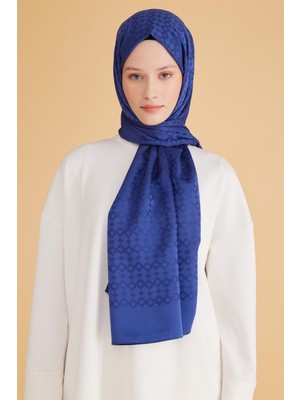 Belli Karo Desen Fresh Safir Şal