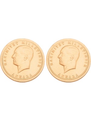 Ziynet 2'li Ata Lira Altın Paketi Yeni Tarihli - Aynı Gün Kargo Avantajı